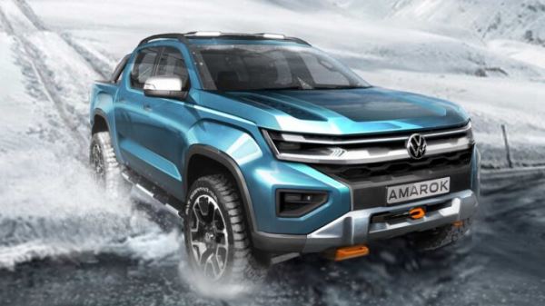 Компания Volkswagen впервые показала интерьер пикапа Volkswagen Amarok нового поколения