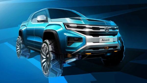 Компания Volkswagen впервые показала интерьер пикапа Volkswagen Amarok нового поколения