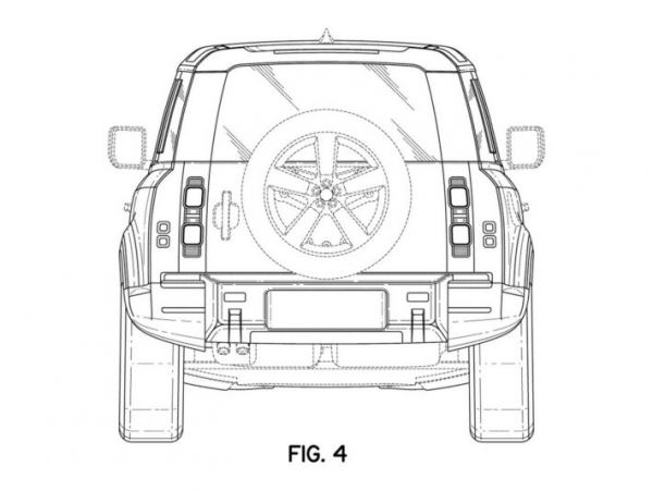 Land Rover запатентовал в США самый крупный внедорожник Land Rover Defender с индексом 130